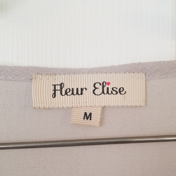 Fleur Elise grey blouse - Picture 4 of 4